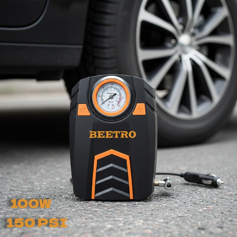 Compresseur de Voiture BEETRO BE0172 150 PSI - مضخة وضاغط الهواء للسيارات بقوة 100 واط - Accessoires Auto/Moto - صورة 3
