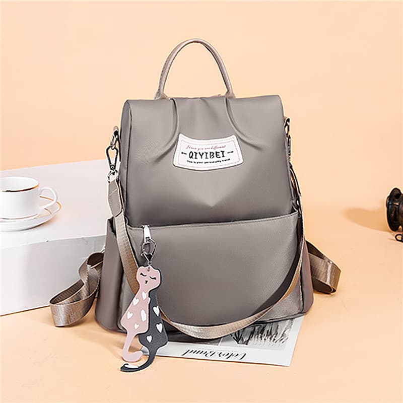 Sac à dos oxford Antivol étanche Pour Femme - Gris - Sac à dos et Mode - صورة 1