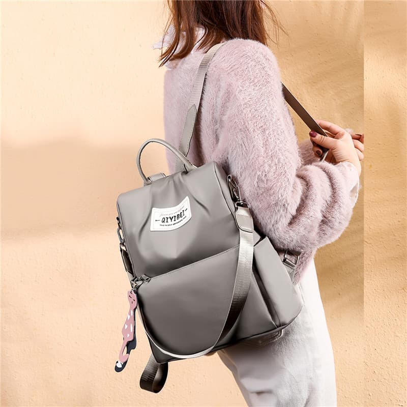 Sac à dos oxford Antivol étanche Pour Femme - Gris - Sac à dos et Mode - صورة 2