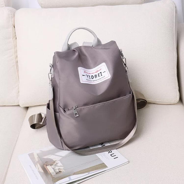 Sac à dos oxford Antivol étanche Pour Femme - Gris - Sac à dos et Mode - صورة 5