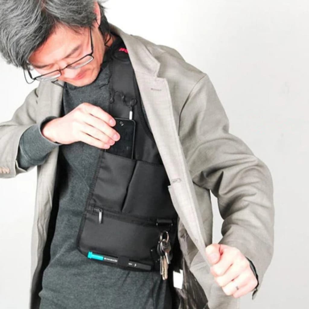 Sacoche  sous-bras Anti-vol Multi-Poche Design Élégant Pour Voyage Quotidien - Sac à dos et Mode - صورة 11