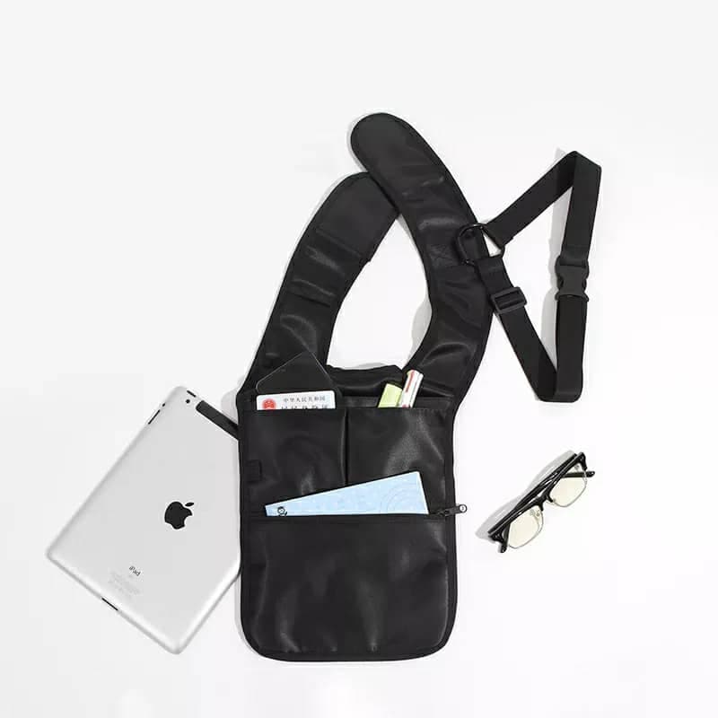 Sacoche  sous-bras Anti-vol Multi-Poche Design Élégant Pour Voyage Quotidien - Sac à dos et Mode - صورة 5