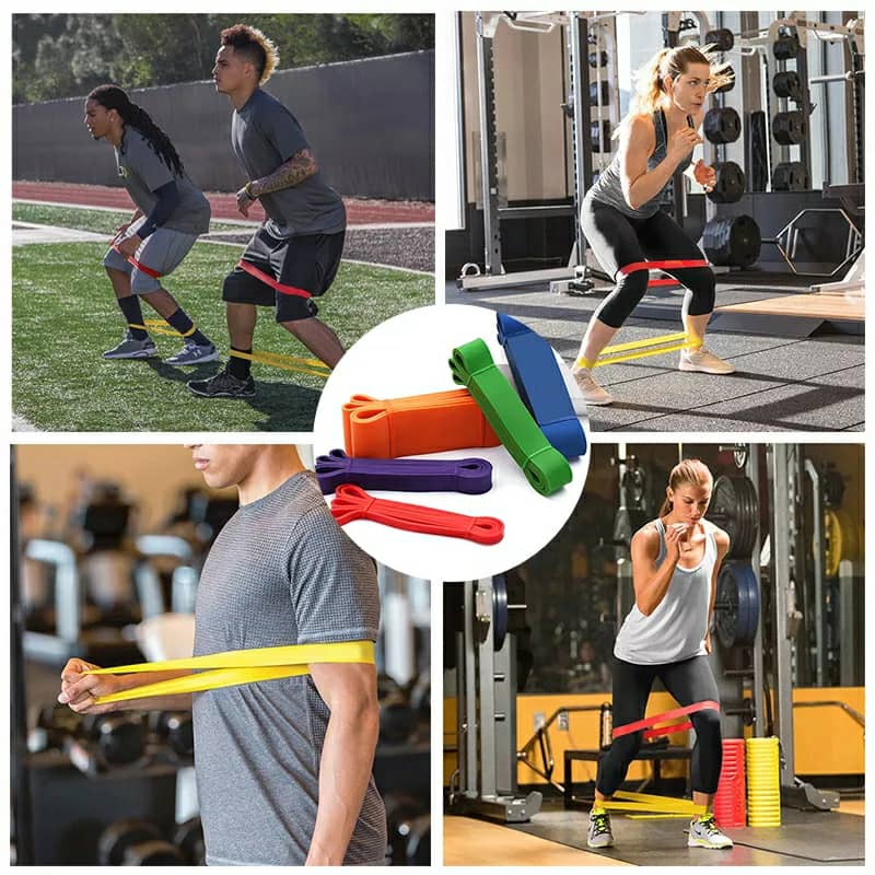 Bande 5Pcs de résistance élastique extensible pour l’entraînement - Sport - صورة 7