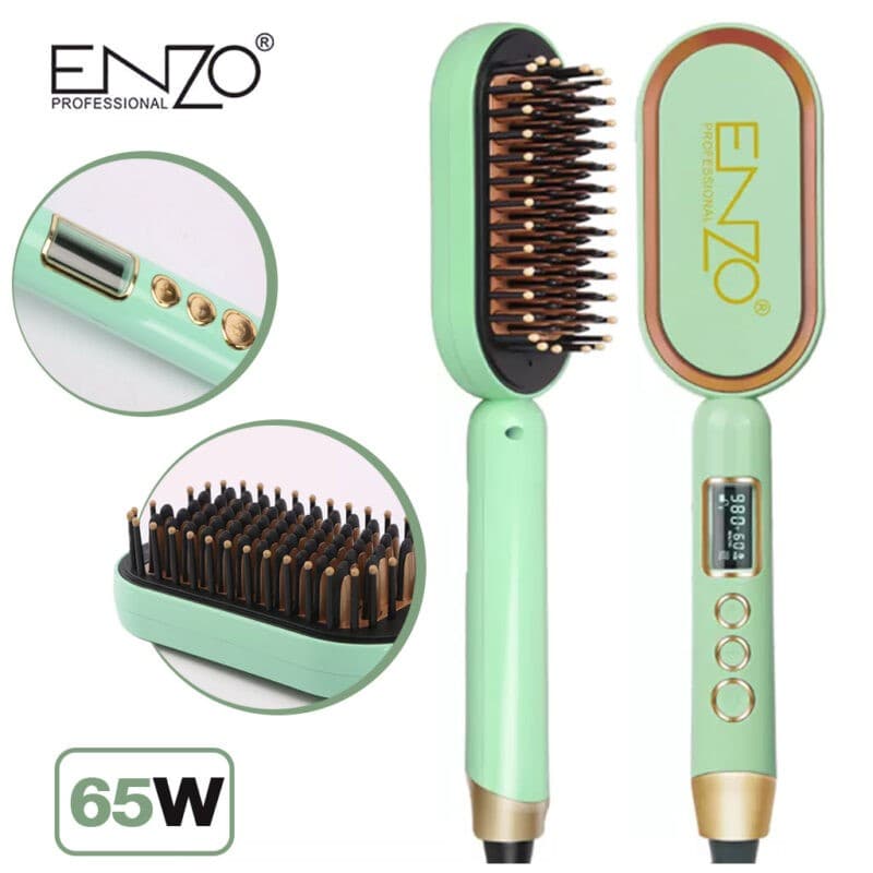 ENZO PROFESSIONAL Brosse Lissante Electrique Professional En Céramique - Soins et Beauté - صورة 1