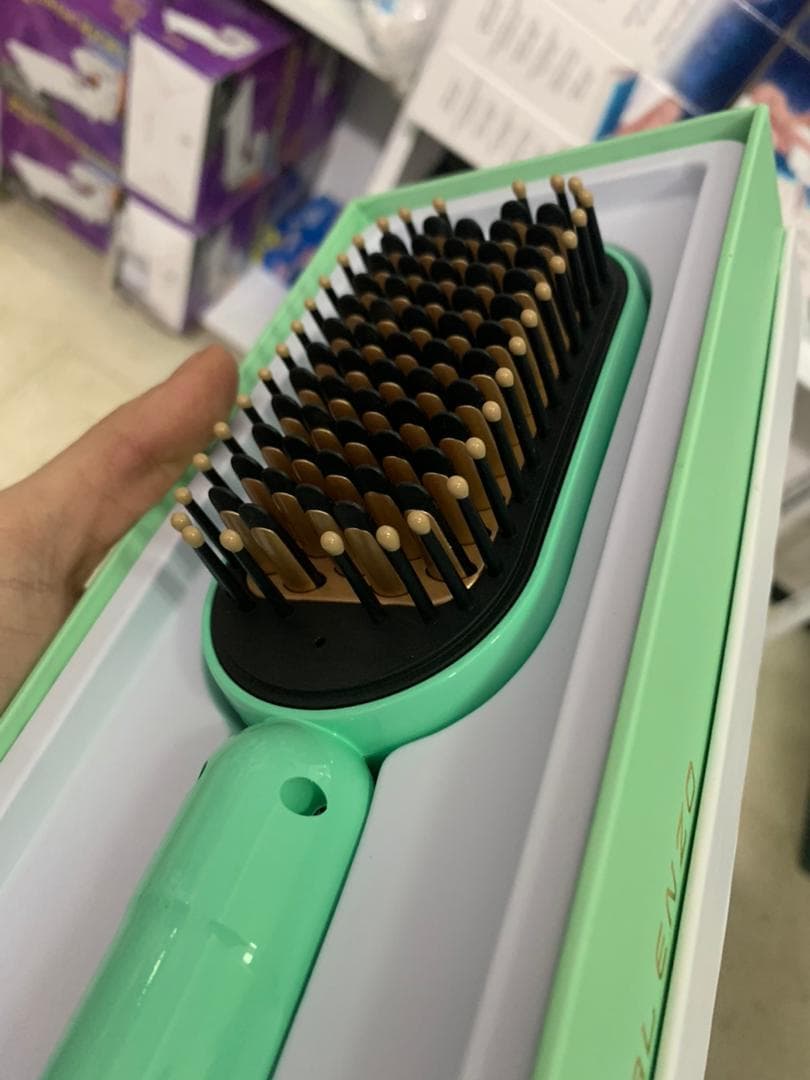 ENZO PROFESSIONAL Brosse Lissante Electrique Professional En Céramique - Soins et Beauté - صورة حقيقية 6