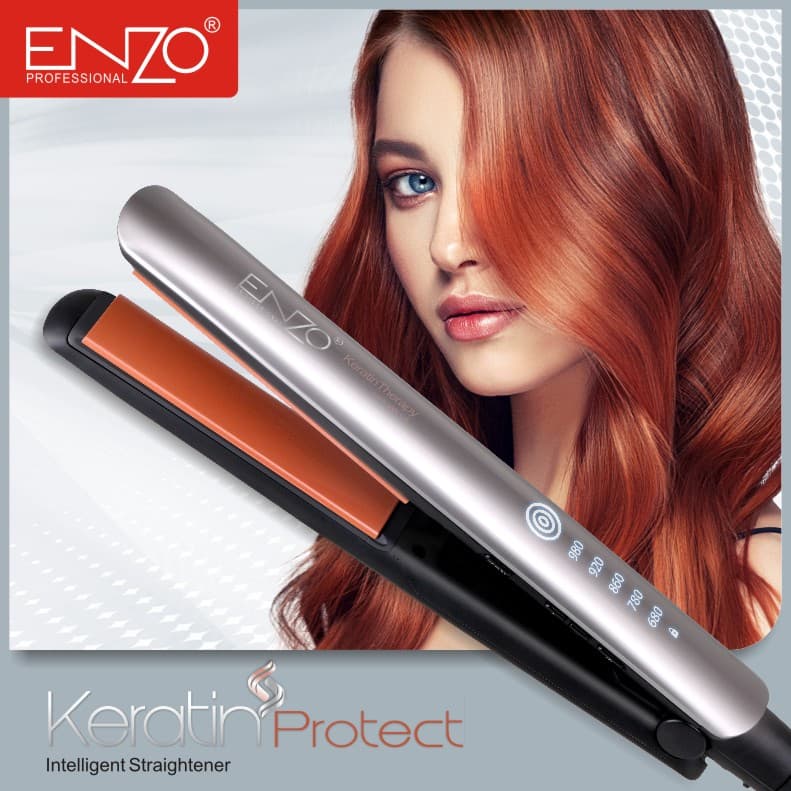 Lisseur Cheveux en Ceramique Keratin Protect | ENZO PROFESSIONAL - Soins et Beauté - صورة 1