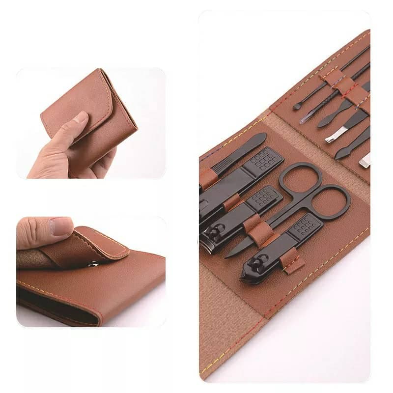Ensemble de 12 pcs coupe-ongles professionnel en acier inoxydable - Soins et Beauté - صورة 4