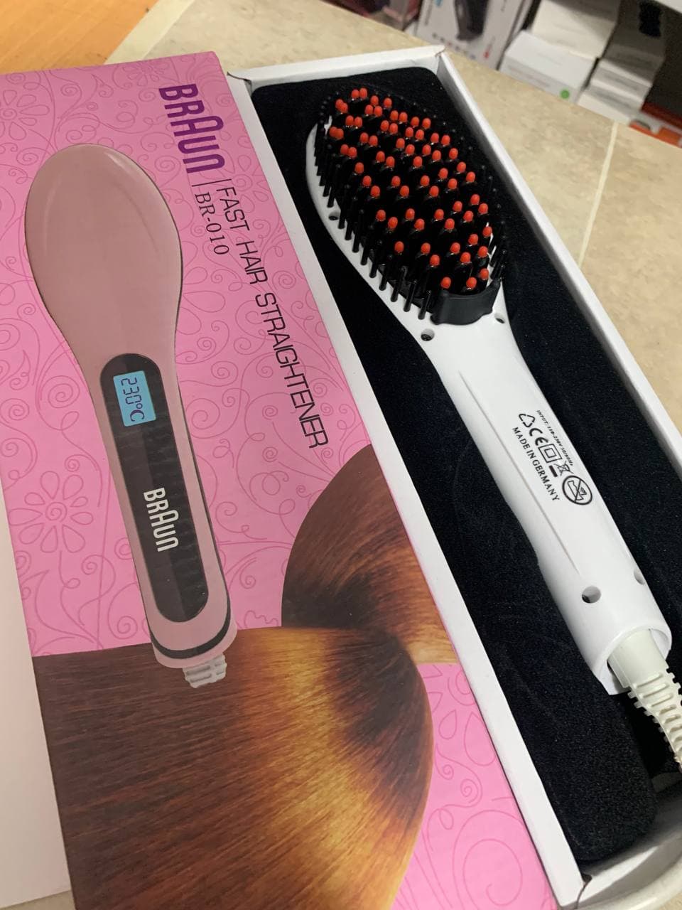 Braun Brosse à cheveux en céramique avec écran LCD  chauffage numérique - Soins et Beauté - صورة حقيقية 8