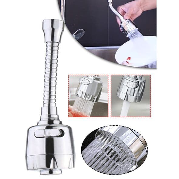 Tuyau d'extension de robinet de cuisine en acier inoxydable - Maison - صورة 4