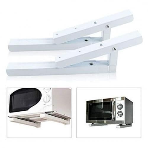 Support pour micro-ondes pliable avec bras extensibles Charge maximale 40 kg - Cuisine - صورة 3