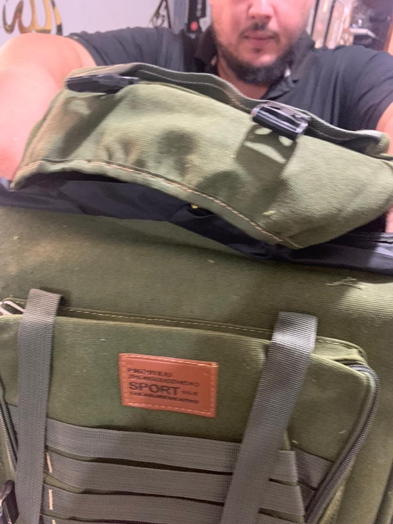 Sac à dos randonnée tactique militaire 80l imperméable - Camping et Randonnée - صورة حقيقية 8