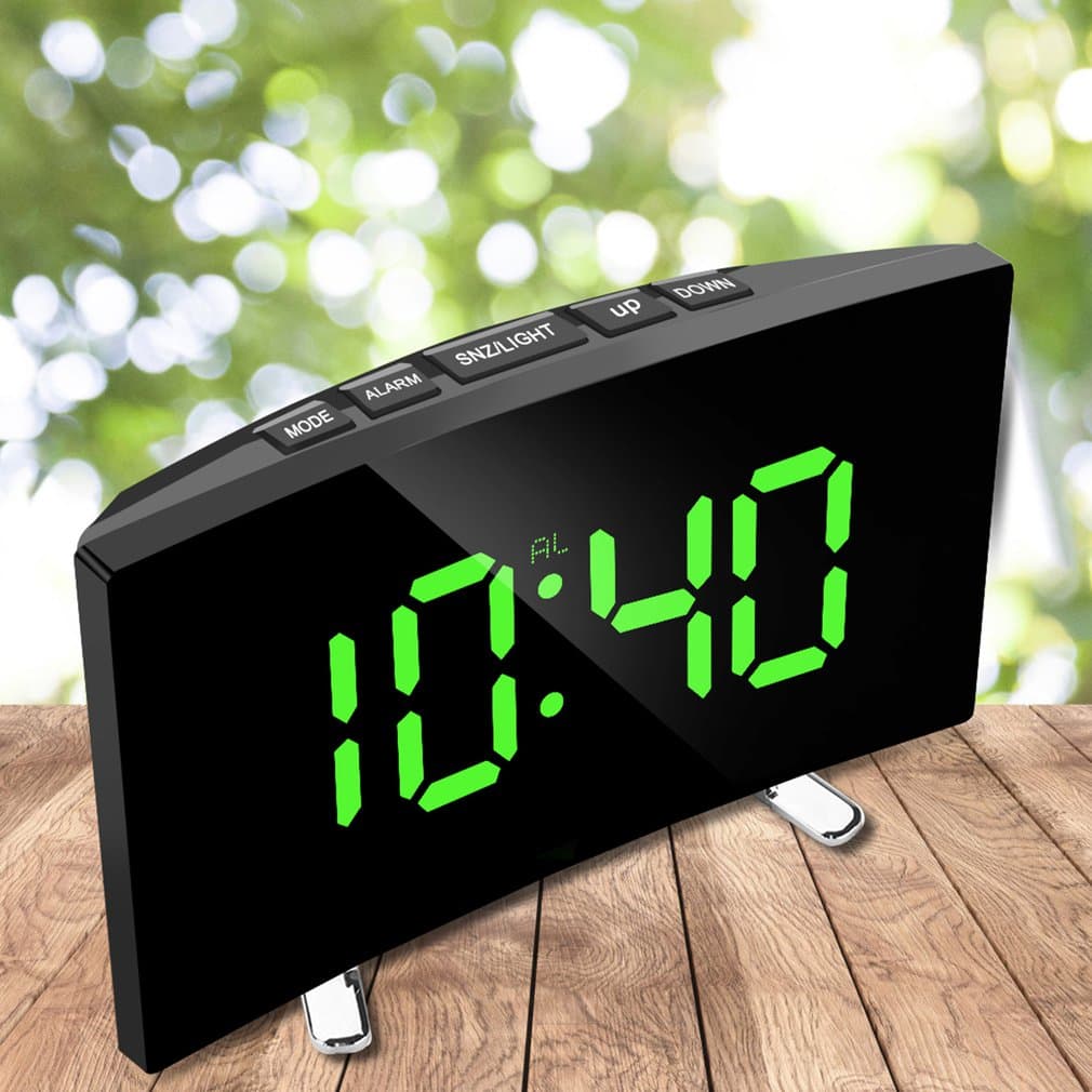Horloge et réveil thermomètre de table electronique lumineux DT-6507 - Électronique - صورة 3
