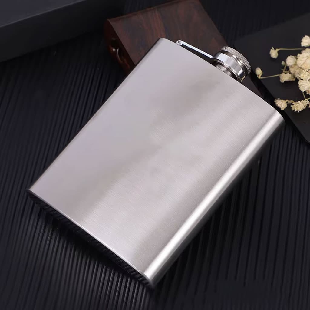 Flasque Métallique Portable 1800ml en Acier Inoxydable 18/8 avec Étui en Cuir pour Activités Extérieures — صورة 4