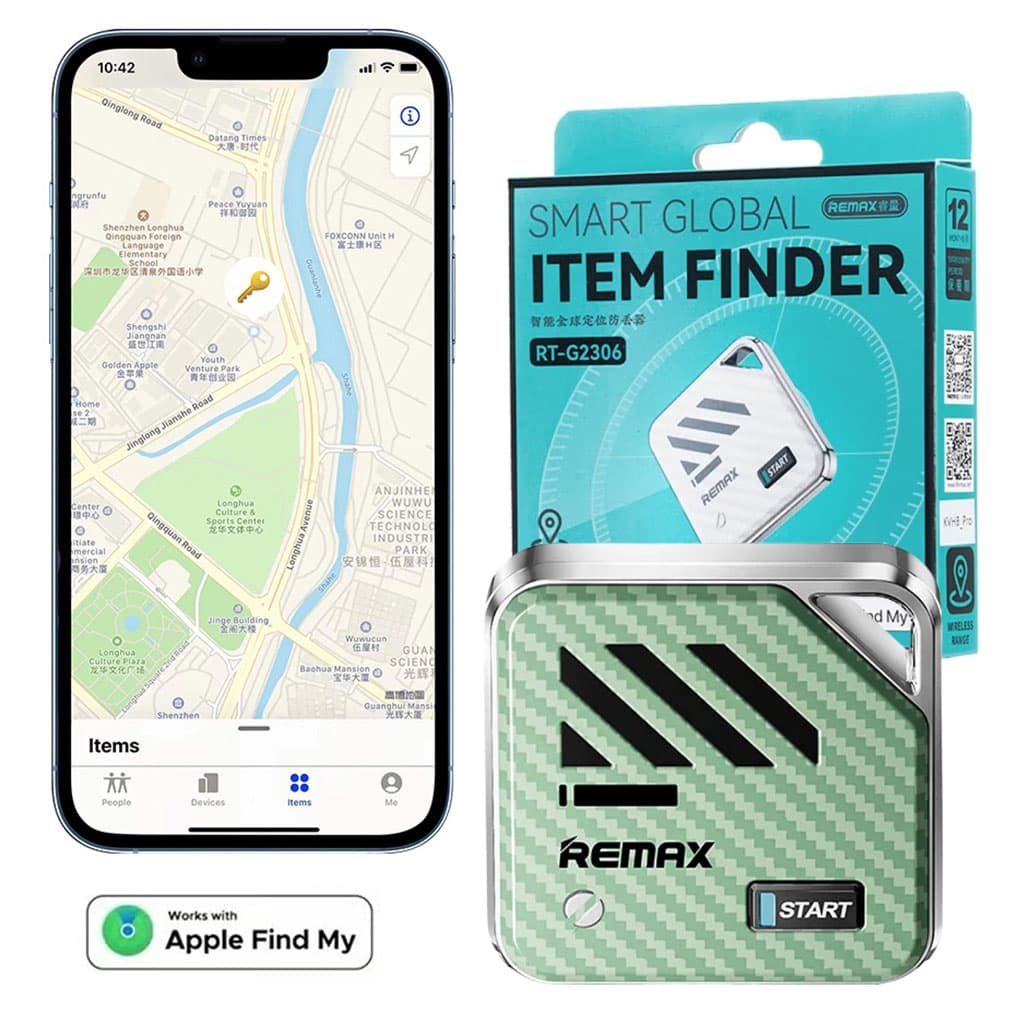 Localisateur d’objets REMAX RT-G2306 Compatible avec Apple Find My – جهاز تحديد المواقع محمول — صورة 1