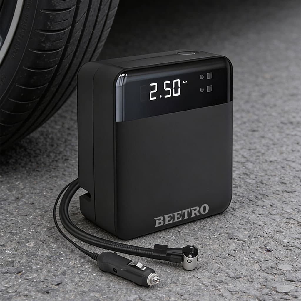Compresseur de voiture écran LCD 100W 150psi BE0174 – جهاز ضغط العجلات للسياراة — صورة 3