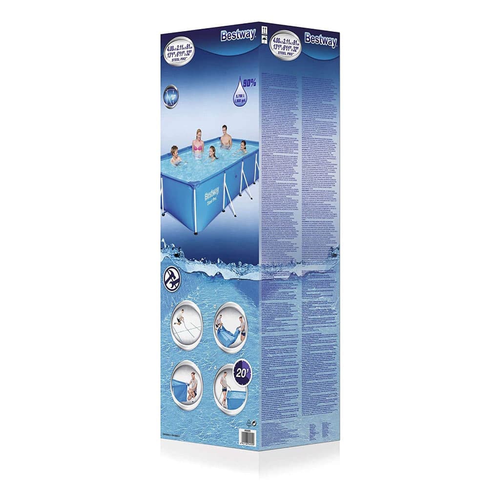 Steel Pro™ Piscine Rectangulaire 400 x 211 x 81cm Bestway — صورة 7