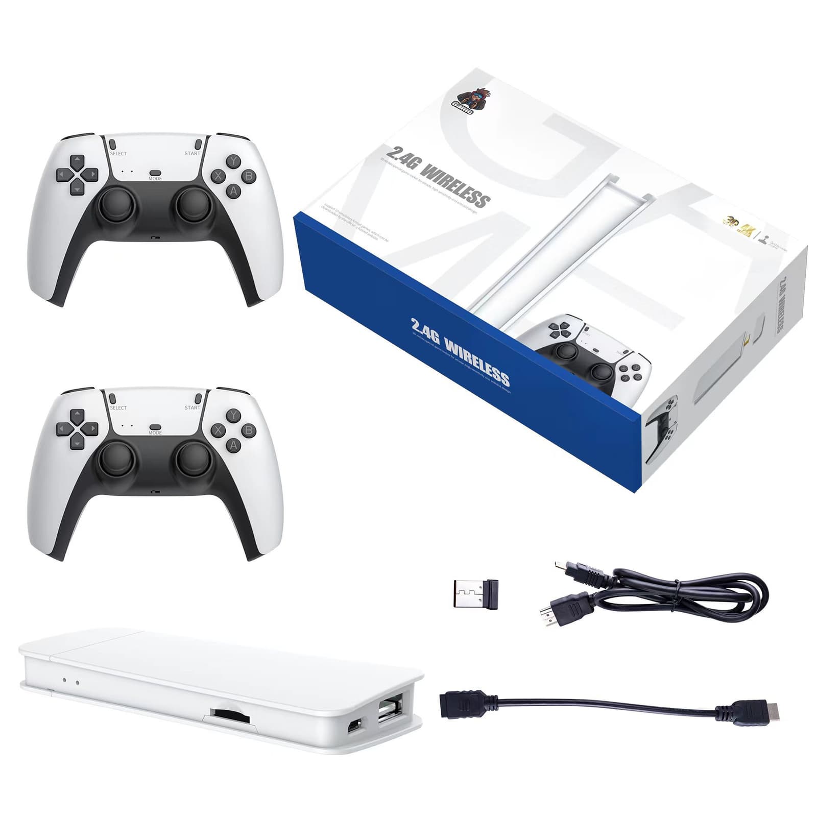M15 Game Stick Pro Console de jeu vidéo 4k Rétro +20000 Jeux classiques HD 4K avec 2 manette sans fil — صورة 8