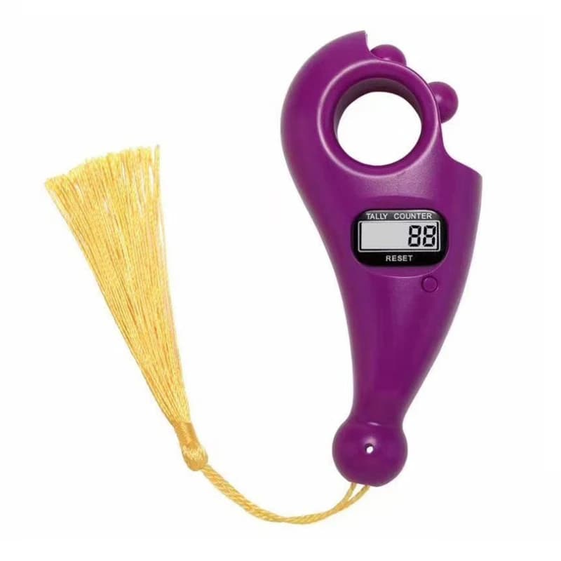 Compteur de doigt perle Tasbih islamique – جهاز تسبيح رقمي محمول، سبحة صلاة مع عداد رقمي — صورة 1
