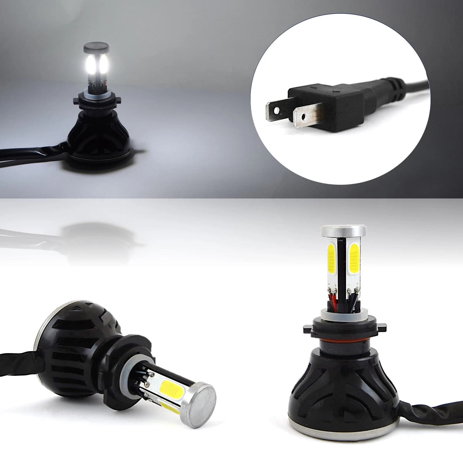 مصابيح أمامية للسيارة | Kit Phare H4 LED 4 Directions | 4000LM — صورة 3