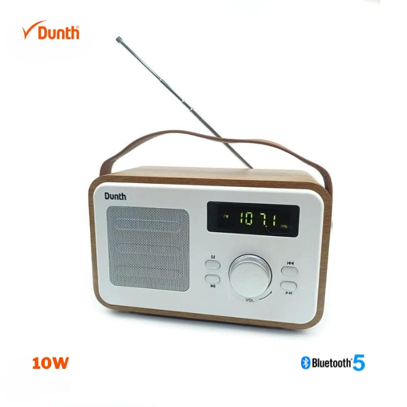 Radio Vintage et haut parleur bluetooth 5.0 Couleur bois 1200mAh , AUX , USB — صورة 1