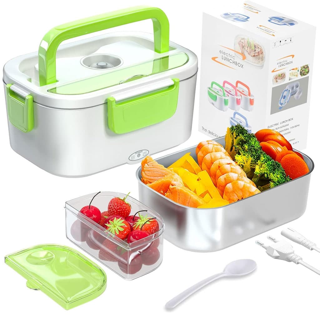 Boîte à lunch électrique en Inox Capacité 1.05L – علبة تسخين الطعام من الإينوكس — صورة 1
