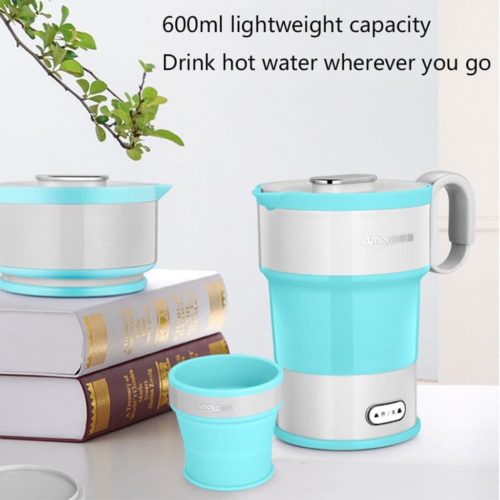 Bouilloire Électrique Pliable en Silicone Alimentaire avec Gobelet Pliable – غلاية مياه قابلة للطي ومحمولة — صورة 2