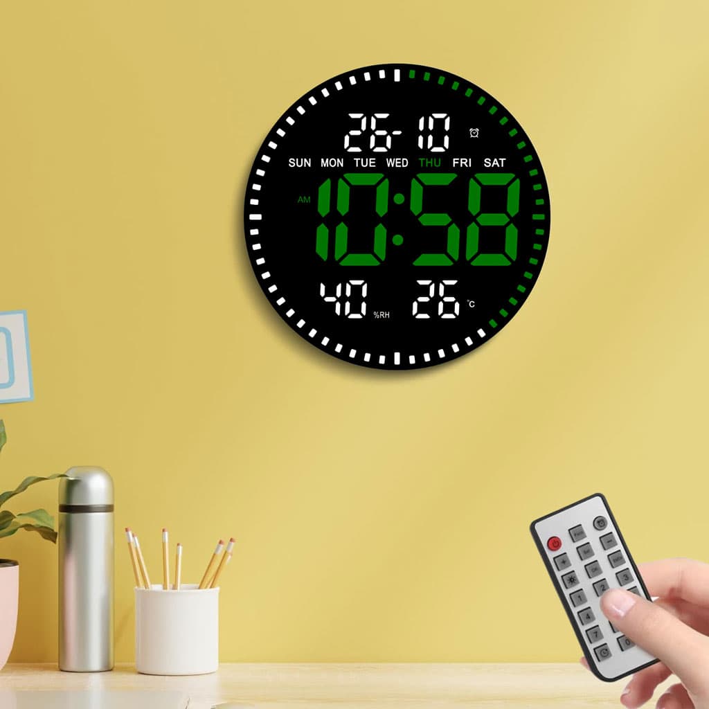 Horloge murale numérique LED avec Télécommande JH-2560 — صورة 6