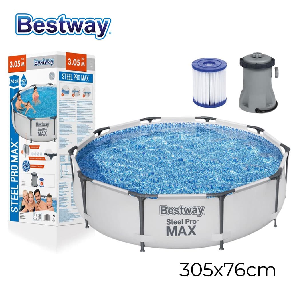 Steel Pro Max™ Piscine Ronde Avec Filtre et Pompe 305x76cm Bestway — صورة 1