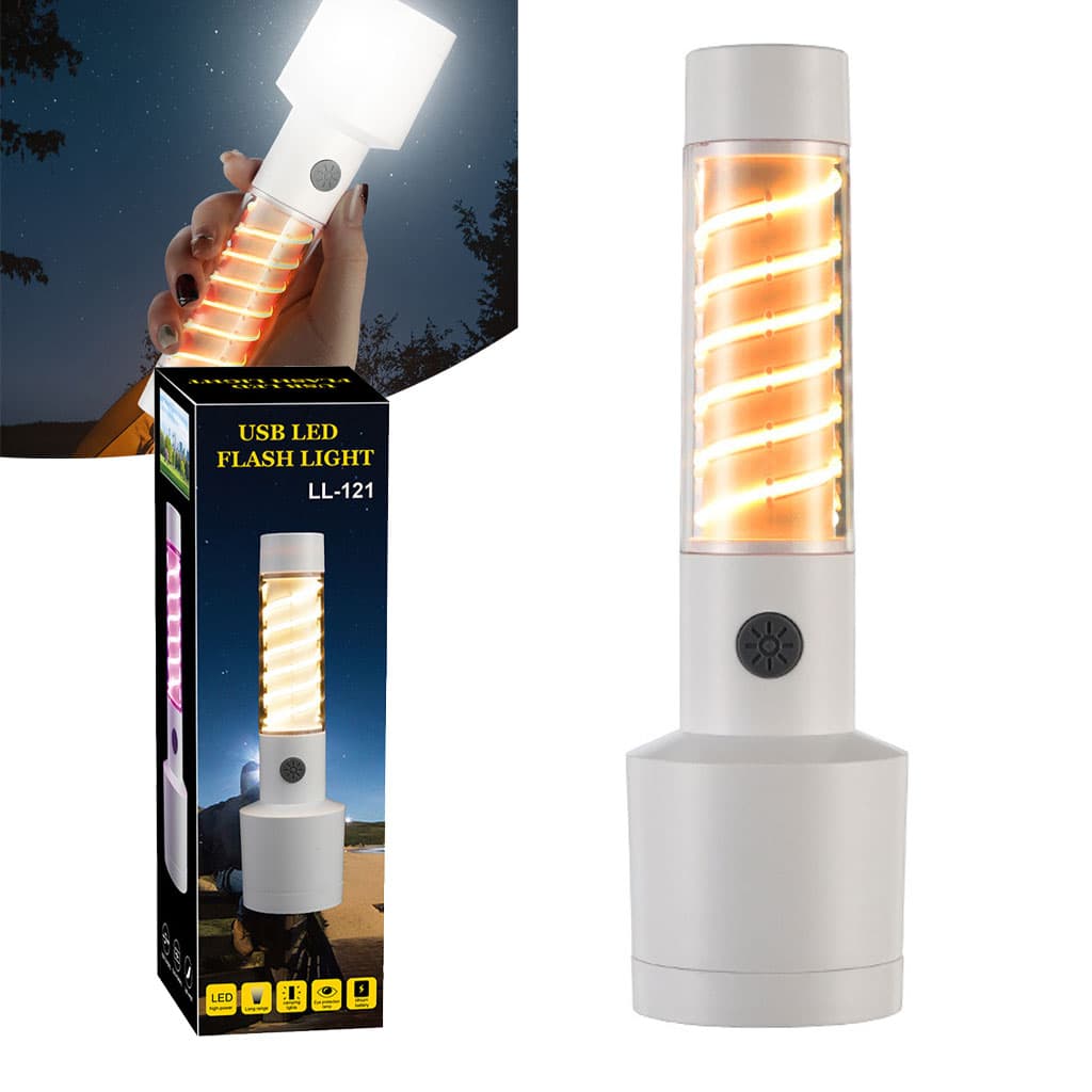 Lampe de poche à double source de lumière chargement USB — صورة 1
