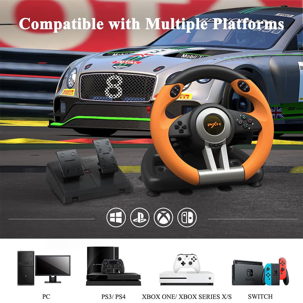 PXN V3 Pro Volant de Course à 180° avec Pédales et Retour de Vibration — صورة 6