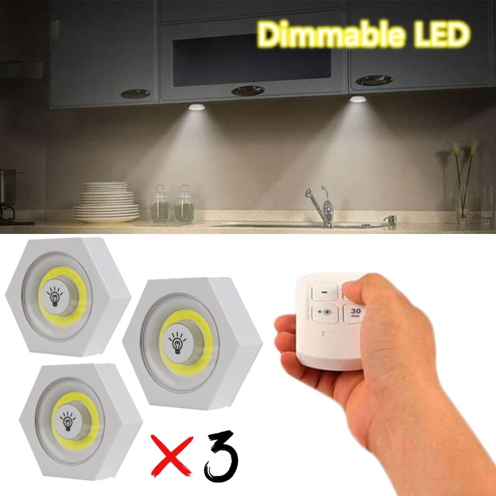 Kit de 3 lampes Led Hexagone sans fil avec télécommande — صورة 1