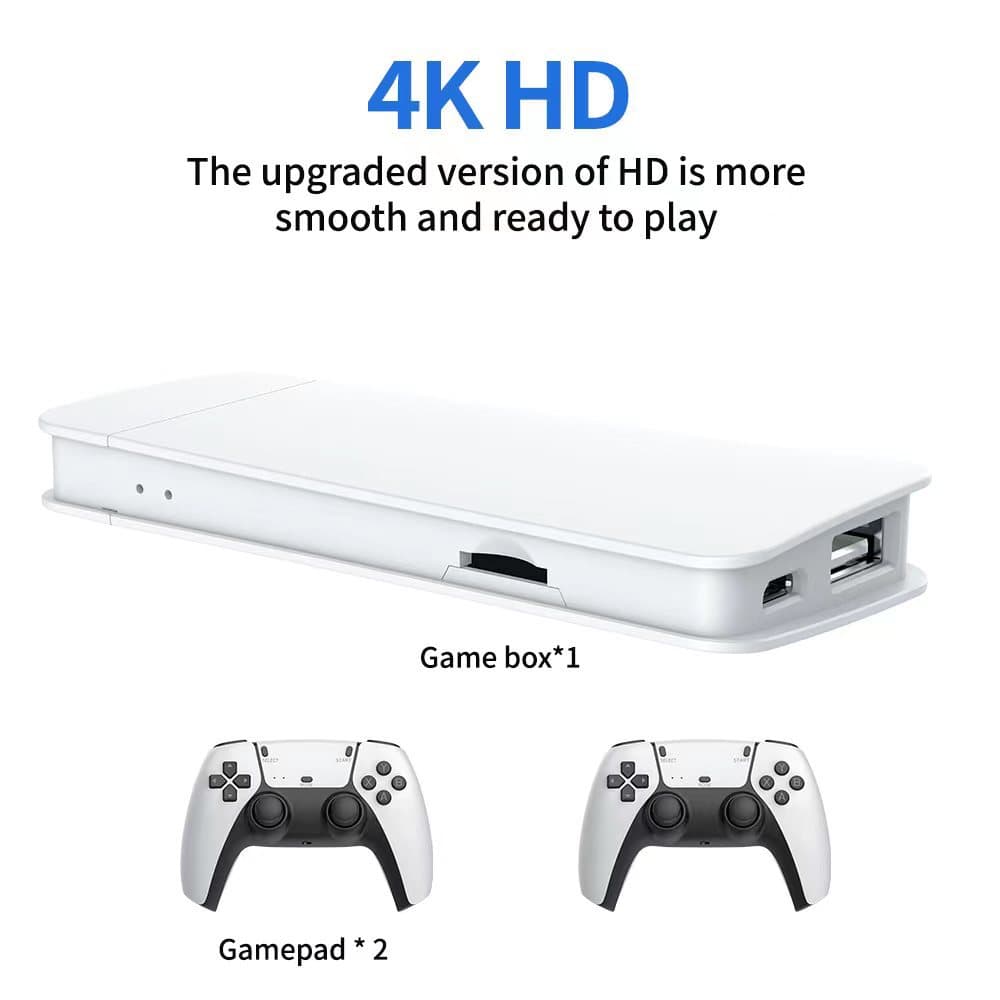 M15 Game Stick Pro Console de jeu vidéo 4k Rétro +20000 Jeux classiques HD 4K avec 2 manette sans fil — صورة 6