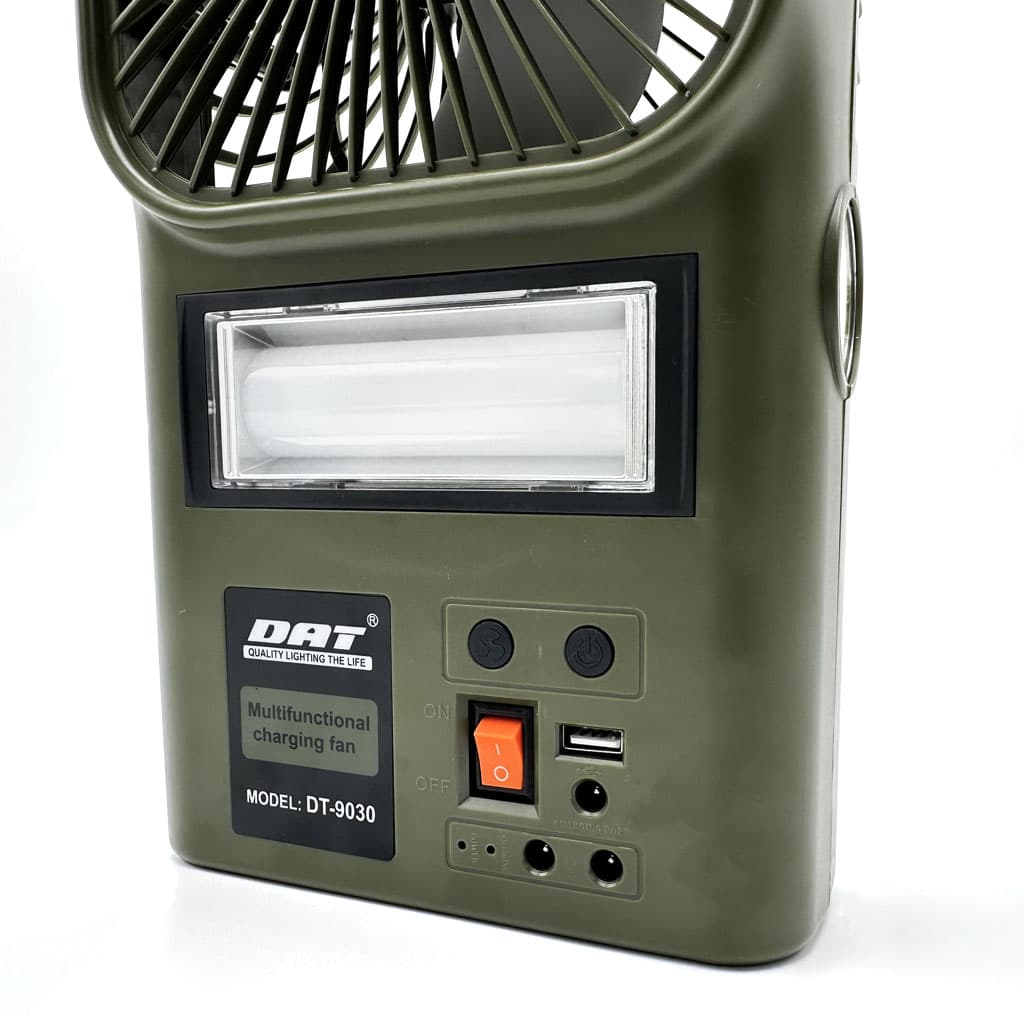 Kit Ventilateur et Lampe avec Panneau Solaire Multifonctionnel DT-9030 – طقم مروحة ومصباح متعدد الإستعمالات — صورة 4