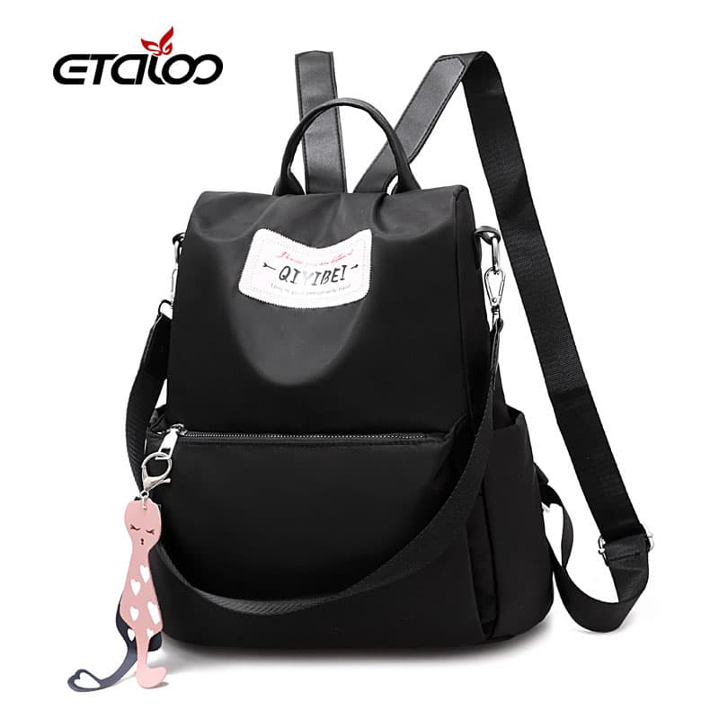 Sac à dos oxford Antivol étanche Pour Femme – Noir — صورة 1