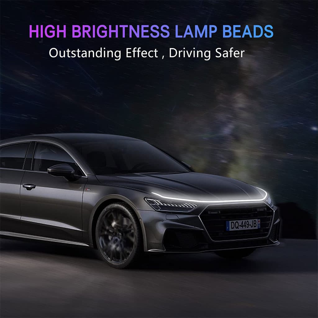 LED dynamiques Bandes lumineuses pour capot de voiture — صورة 6