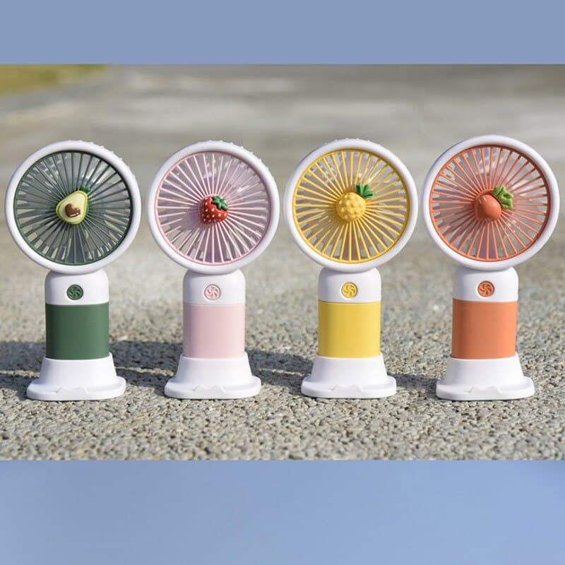 Ventilateur de bureau en forme de fruit de dessin animé, chargement USB — صورة 2