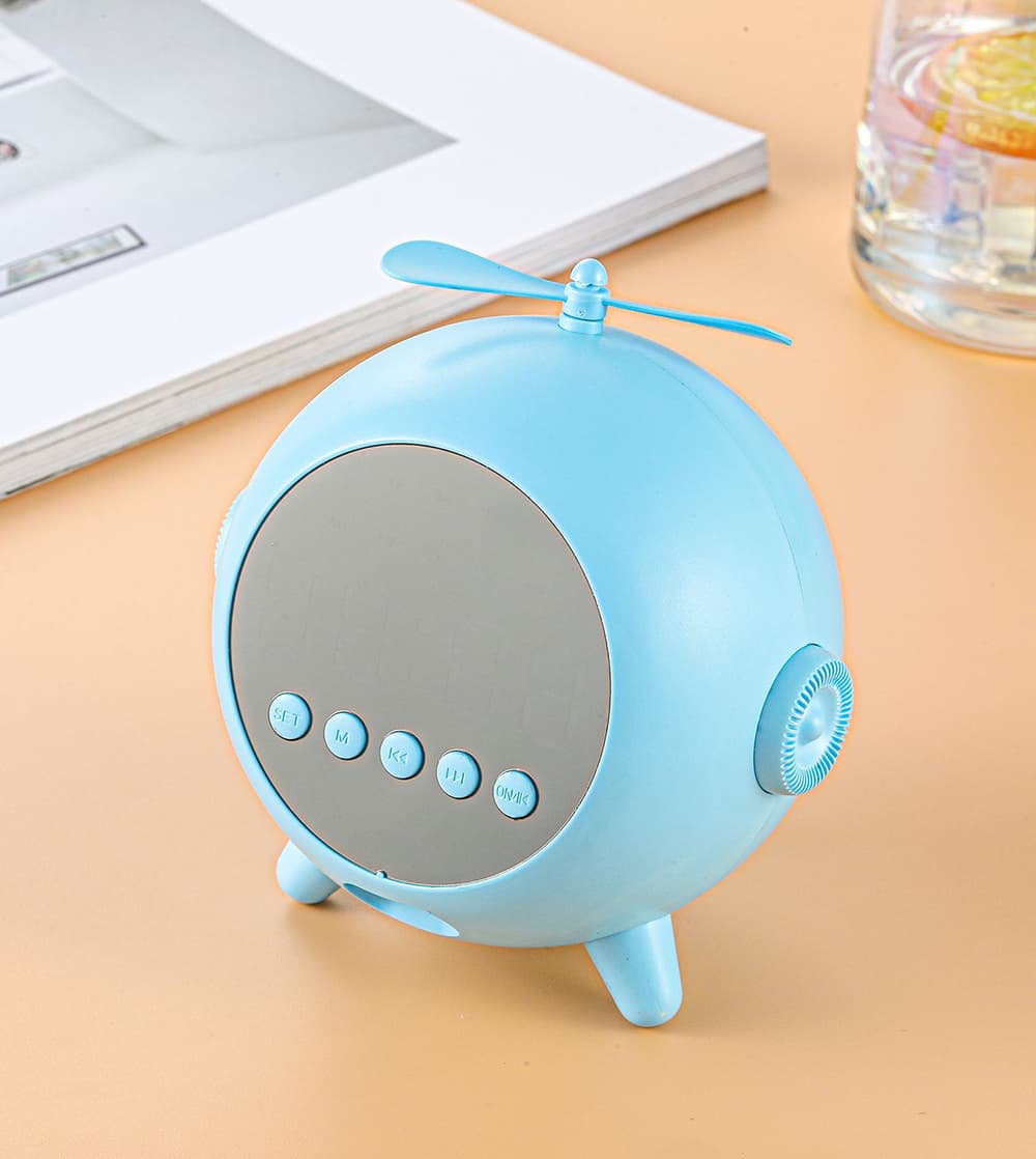 Réveil Numérique à Miroir  Rechargeable avec Haut-parleur Portable Bluetooth 5.0 — صورة 10