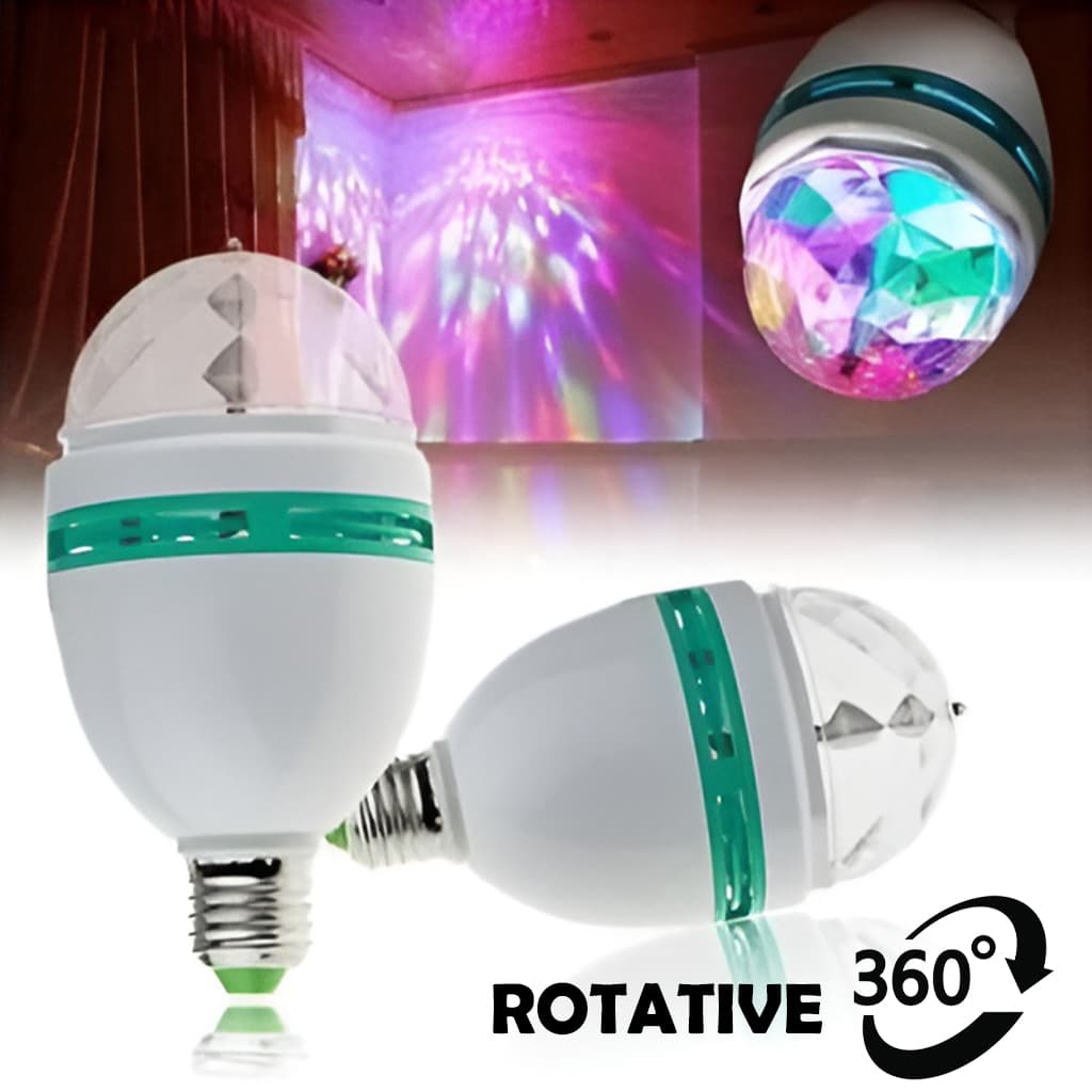 Lampe de scène rotative 360° Jeux De Lumière Multi Couleur Led Pour Fête — صورة 1