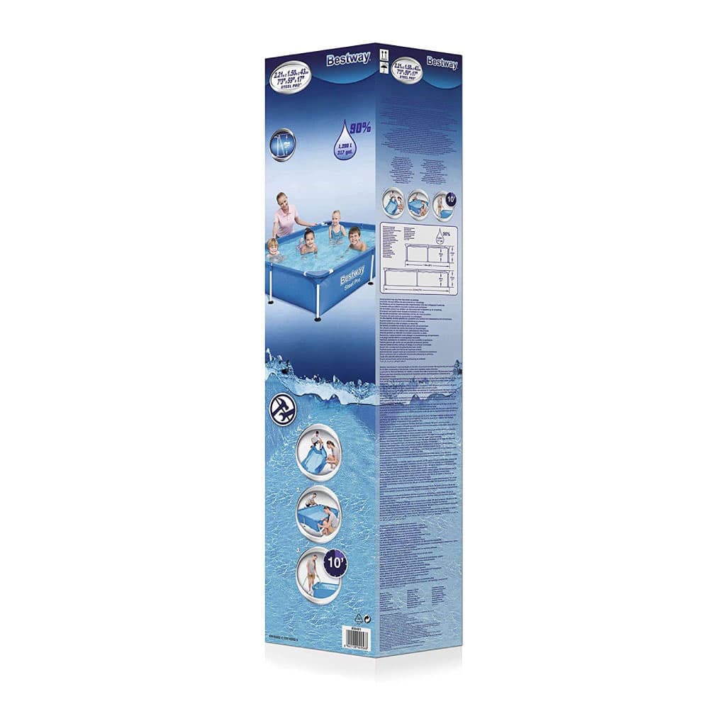 Steel Pro™ Piscine Rectangulaire 221 x 150 x 43cm Bestway 56401 — صورة 5