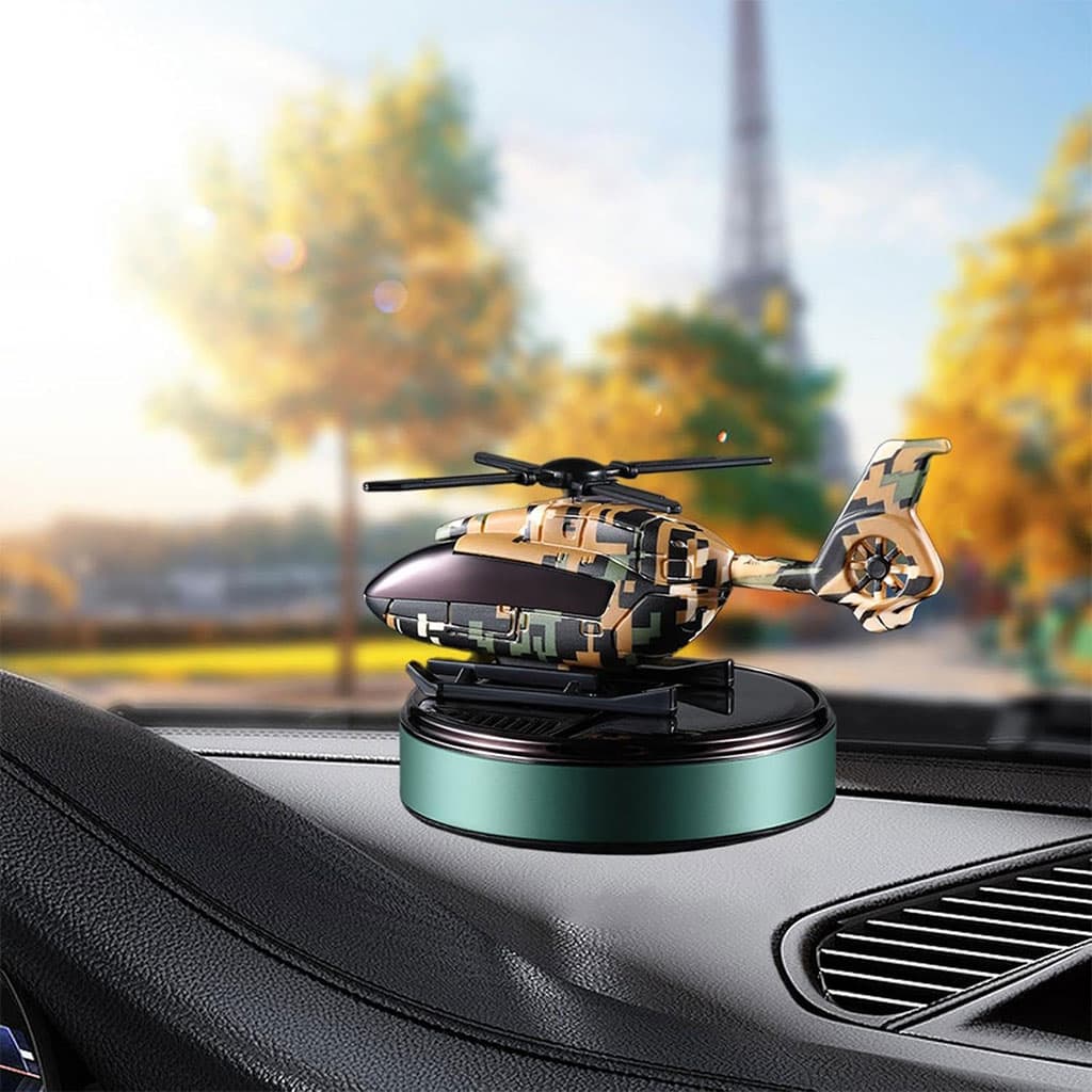 Diffuseur d’aromathérapie Solaire Décoration Style Avion Camouflage – موزع العطر في السيارة — صورة 4