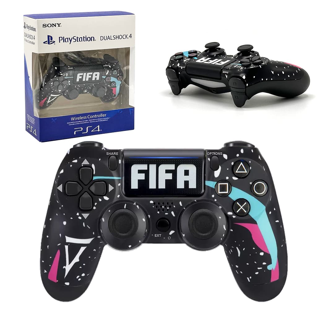 SONY DualShock Manette PS4 Sans Fil, Batterie Rechargeable (High Copy) – Edition FIFA — صورة 1