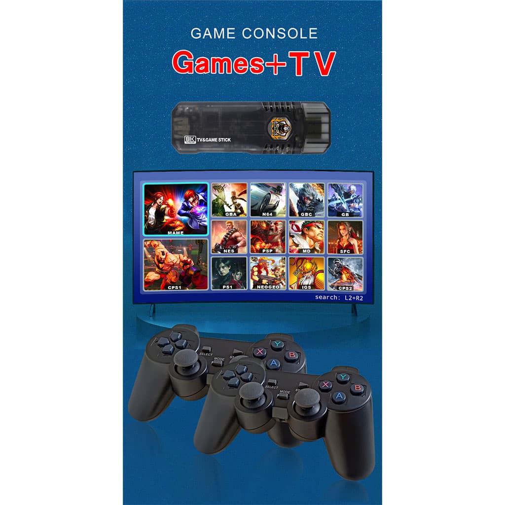 8K Android TV Box Console de jeu 10000+ Retro Stick double système AU — صورة 6