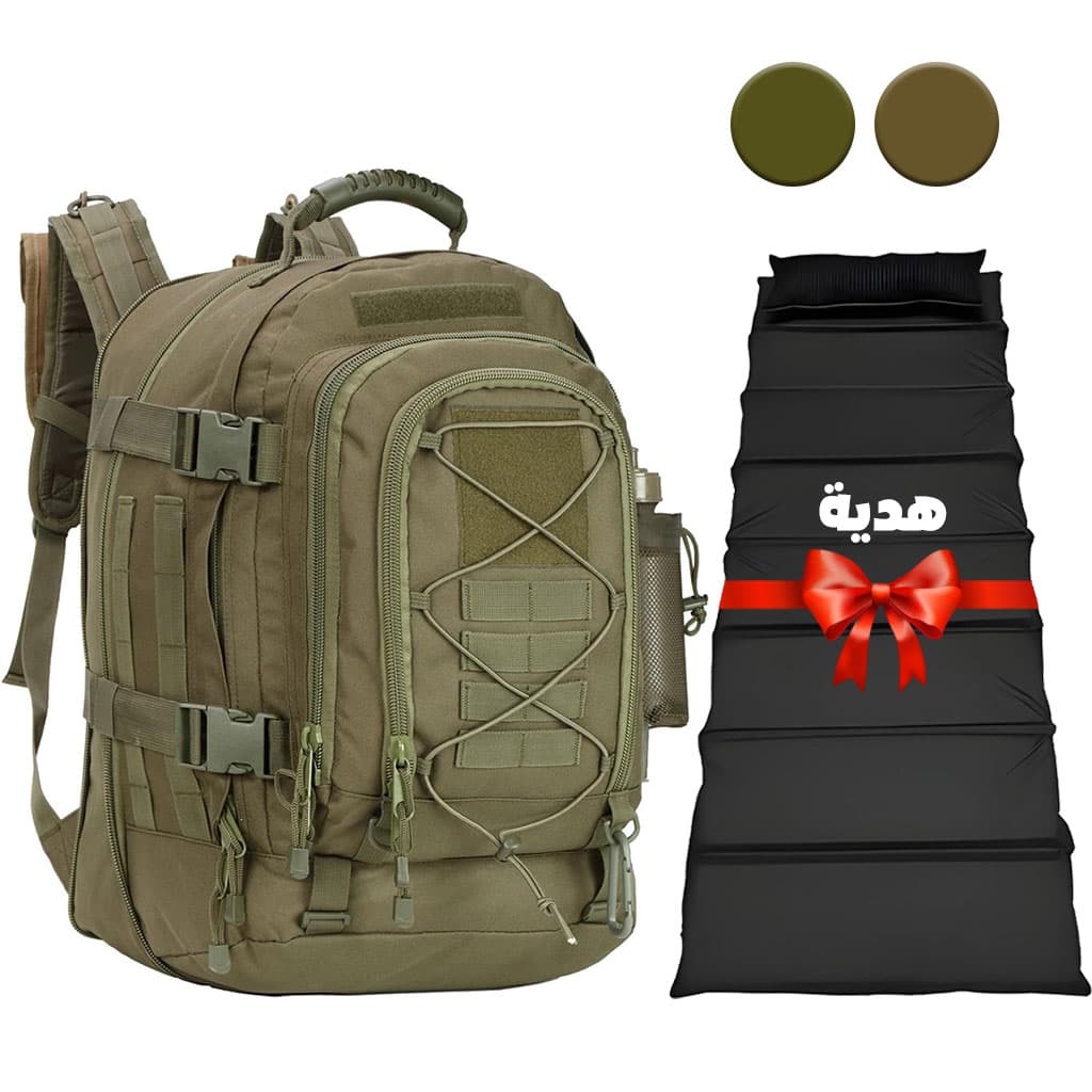 Sac à Dos de randonnée Rucksack Large Capacity 60L JRD5 + Matelas pliable Cadeau — صورة 1