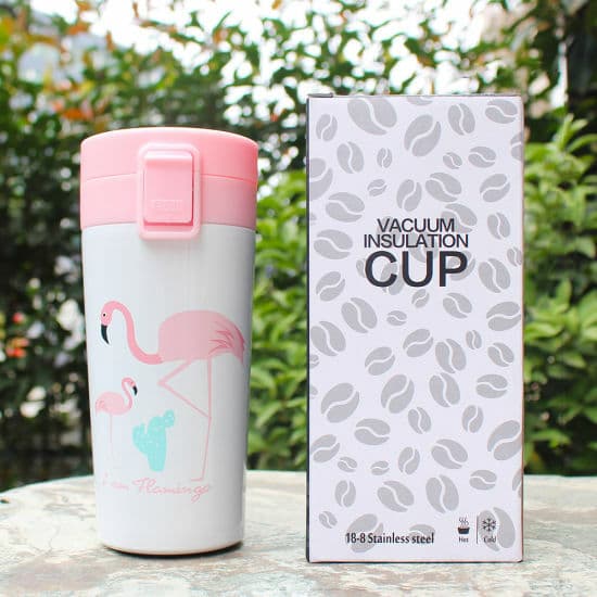 Flamingo Thermos pour tasses à café de 380ML en acier inoxydable — صورة 1