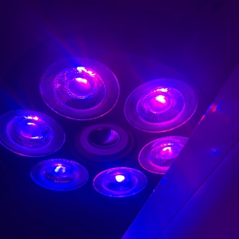 Projecteur de lumière Sonore RGB + W 4 en 1 Avec Bluetooth effet stroboscope — صورة 6