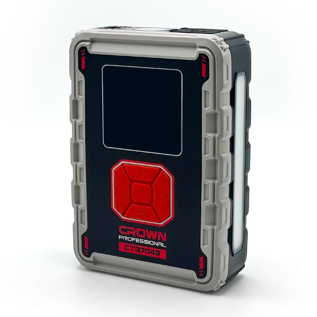 Compresseur De Voiture Avec Booster Batterie 24000mAh CROWN CT37043TB — صورة 2