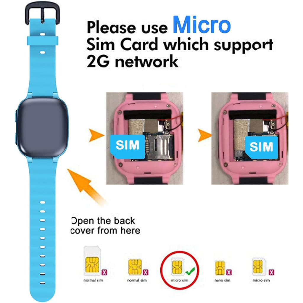 Montre intelligente pour enfants avec fonction d’appel d’urgence SOS et camera – ساعة ذكية للأطفال — صورة 6