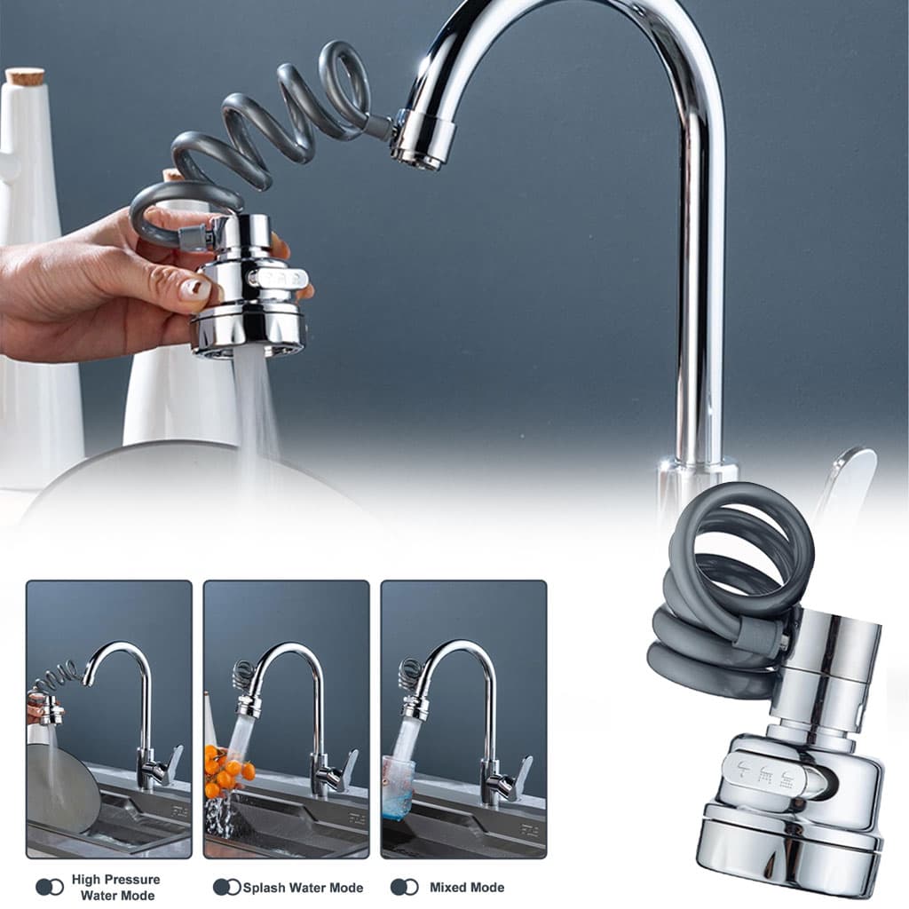 Pulvérisateur d’évier de cuisine à économie d’eau avec tuyau extensible – مرش مياه قابل للتمدد — صورة 1