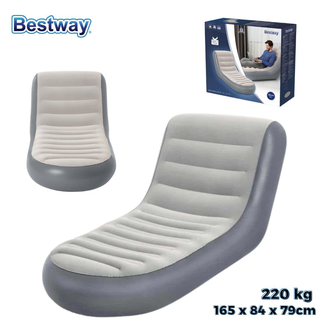 Bestway Chaise Longue Confortable Soft Top Portable 75064 — صورة 1