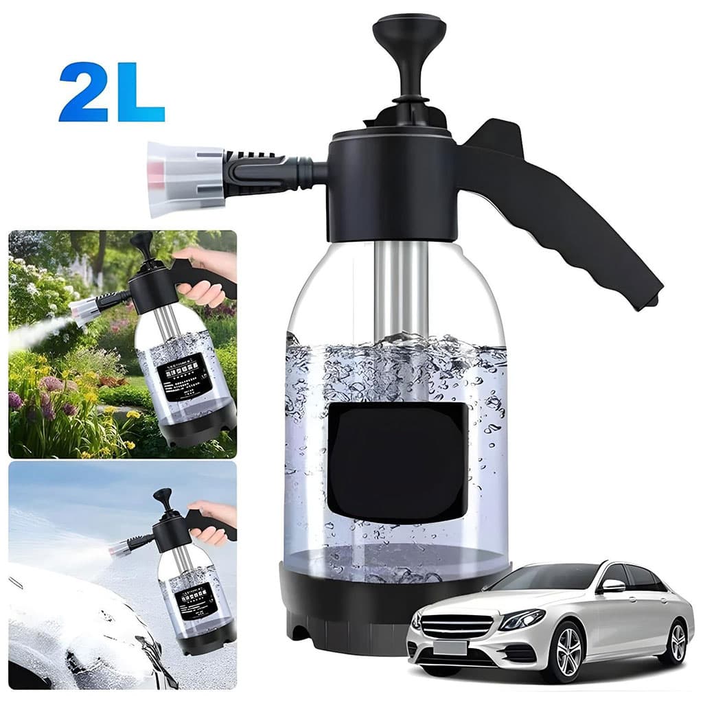 Bouteilles de Pulvérisation de Mousse Sous Pression pour Voiture 2L – موزع الرغوة — صورة 1